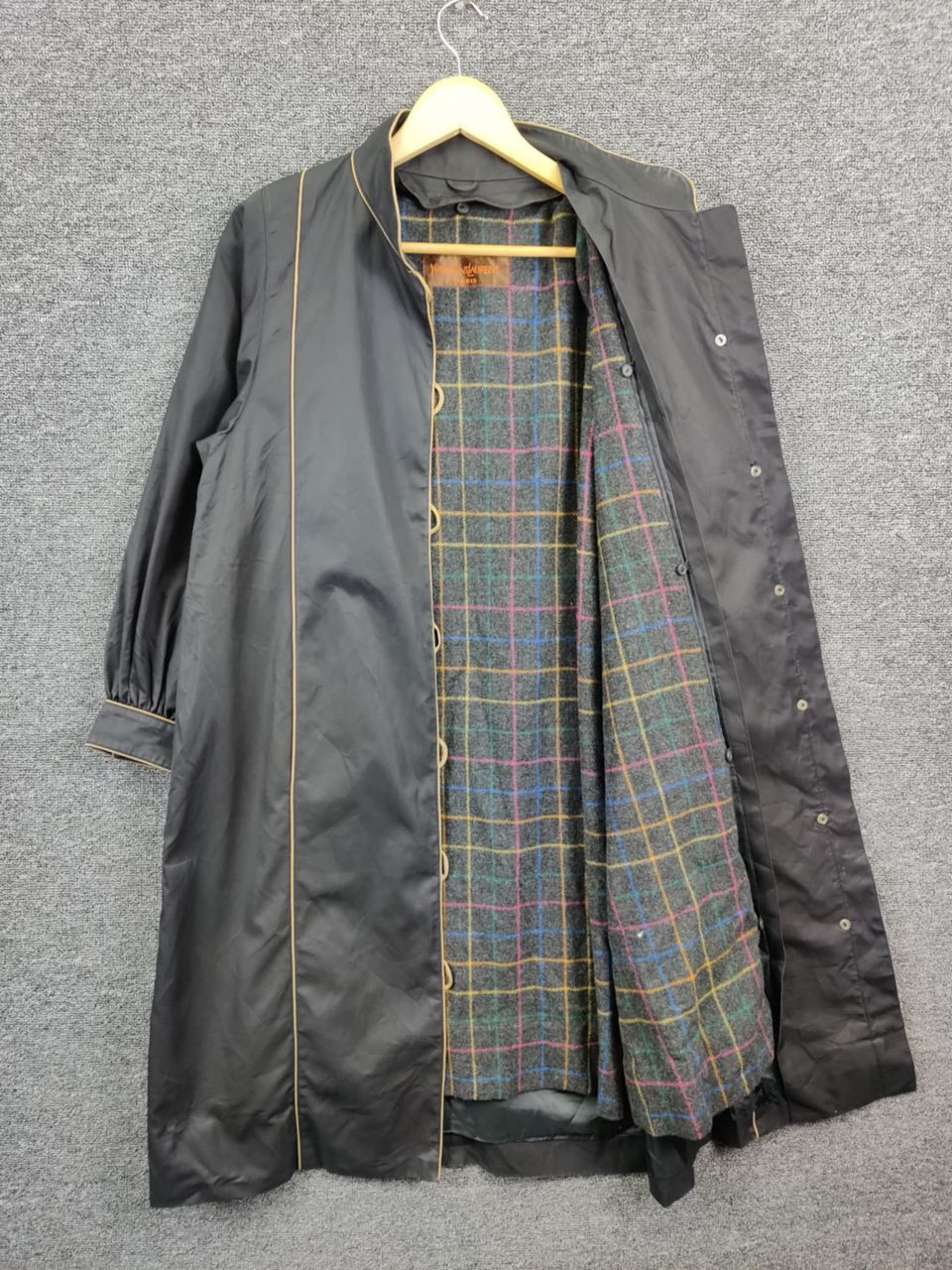 Yves Saint Laurent Vintage Yves Saint Laurent Mandarin Long Coat Jacket Size US M / EU 48-50 / 2 - 7 Thumbnail