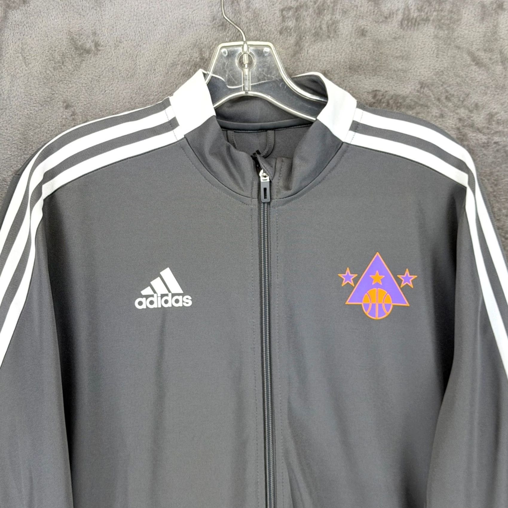 Adidas Adidas AEROREADY Primegreen Mens Track Jacket L Gray Basketball Full Zip Size US L / EU 52-54 / 3 - 2 Thumbnail