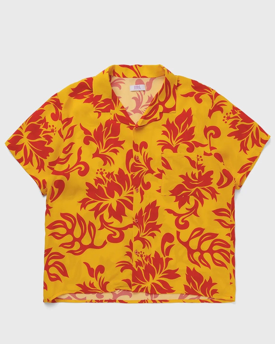ERL SS23 $415 ERL Hawaiian ss floral tropical shirt M orange red Size US L / EU 52-54 / 3 - 2 Thumbnail