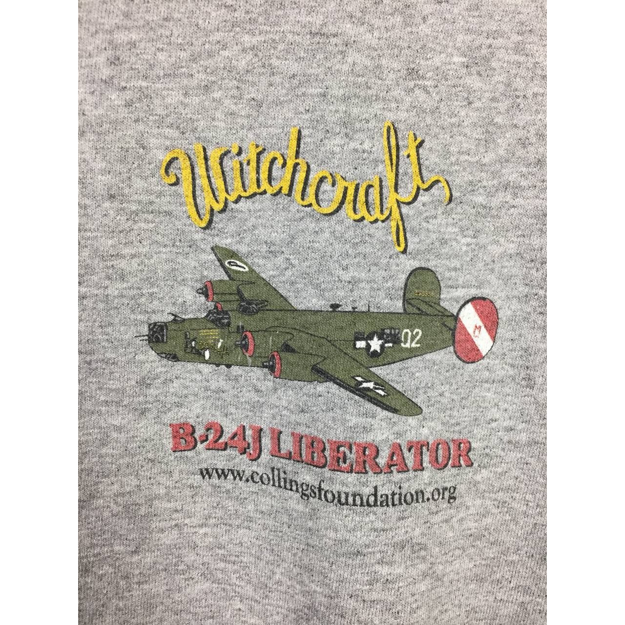 Gildan Witchcraft B-24J Liberator Heavy Bomber Aircraft Graphic Tee Size US L / EU 52-54 / 3 - 9 Thumbnail