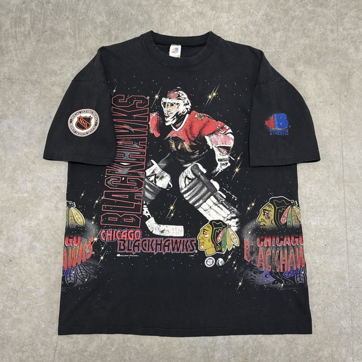 NHL Vintage Chicago Blackhawks All Over Print Shirt Size US XL / EU 56 / 4 - 3 Thumbnail