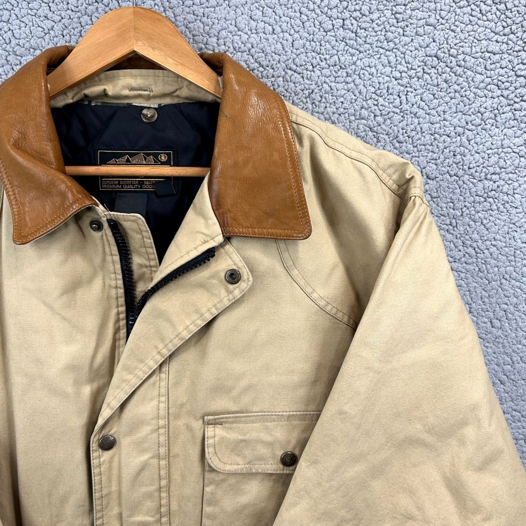 Eddie Bauer VINTAGE Eddie Bauer Goose Down Hunting Jacket Men’s XLT Size Made In USA Parka Long Water Resistant Beige USA 90s Outdoor Mens Down Jacket Size US XL / EU 56 / 4 - 2 Thumbnail