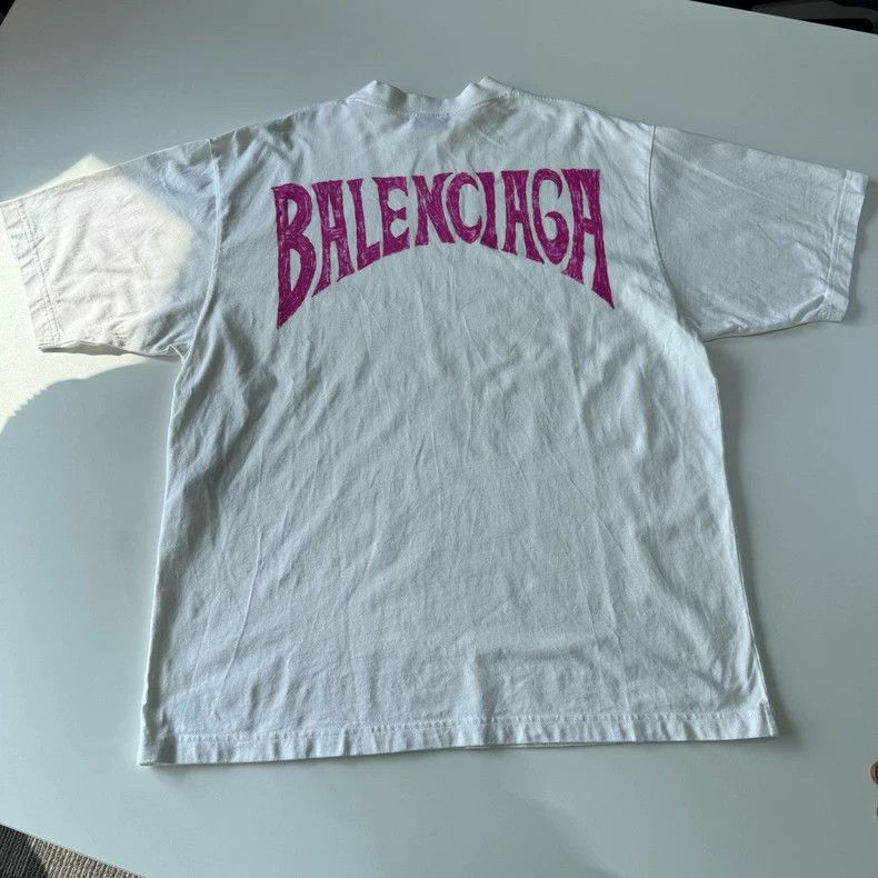 Balenciaga Balenciaga Letter Logo printed T-shirt with round neck and Size US L / EU 52-54 / 3 - 2 Thumbnail