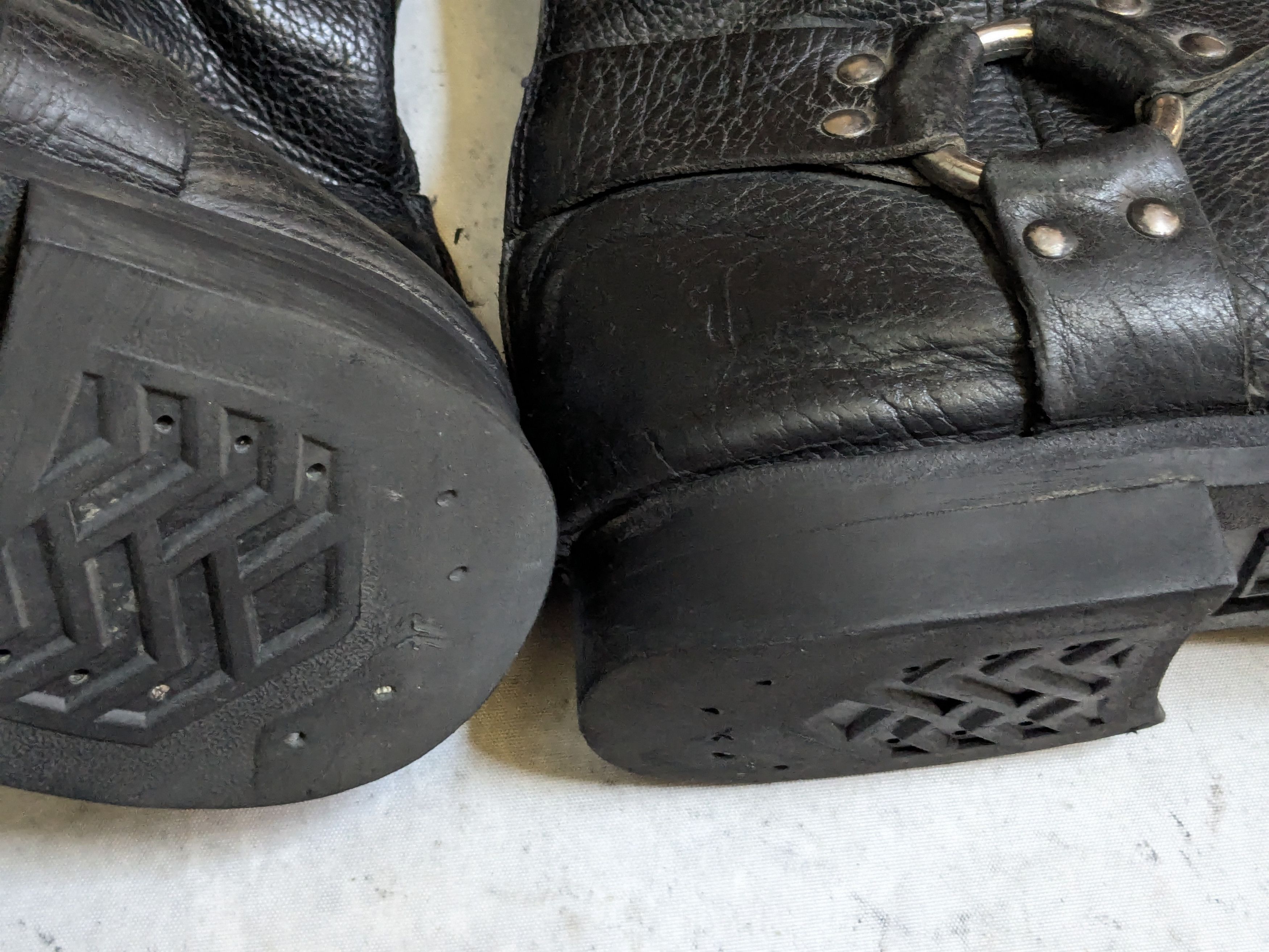 Frye Frye Harness Boots Black 13 D Back Zip Leather Size US 13 / EU 46 - 19 Thumbnail