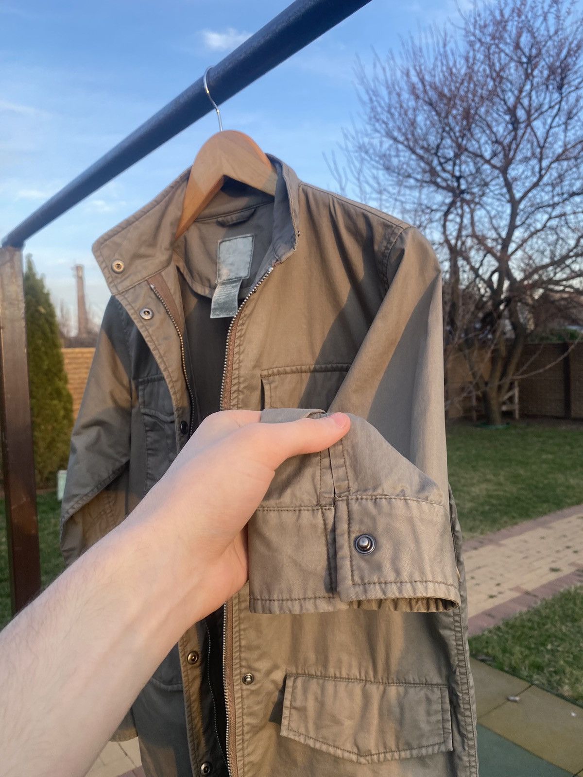 Stussy × Vintage Vintage 90s Stussy Khaki Field Jacket Military Workwear Size US M / EU 48-50 / 2 - 10 Thumbnail