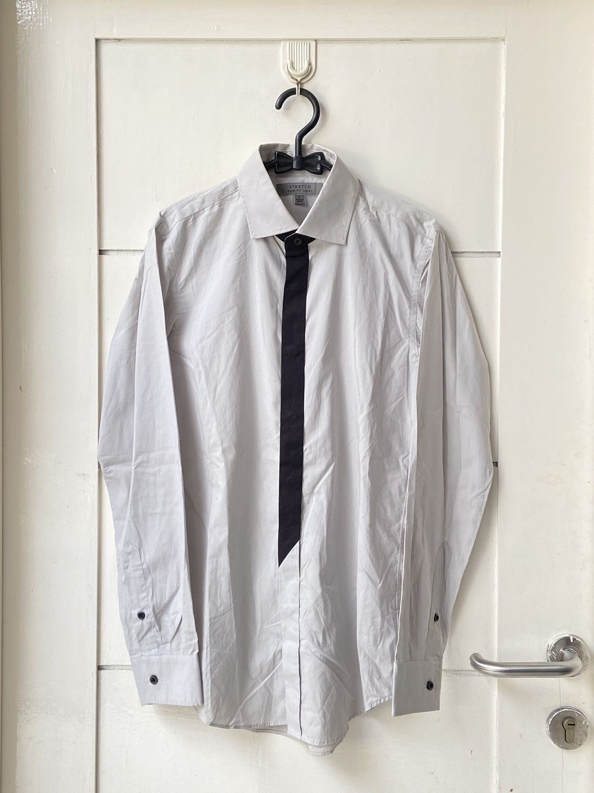 Uniqlo UNIQLO Grey Slim Fit Shirt Size US XS / EU 42 / 0 - 1 Thumbnail