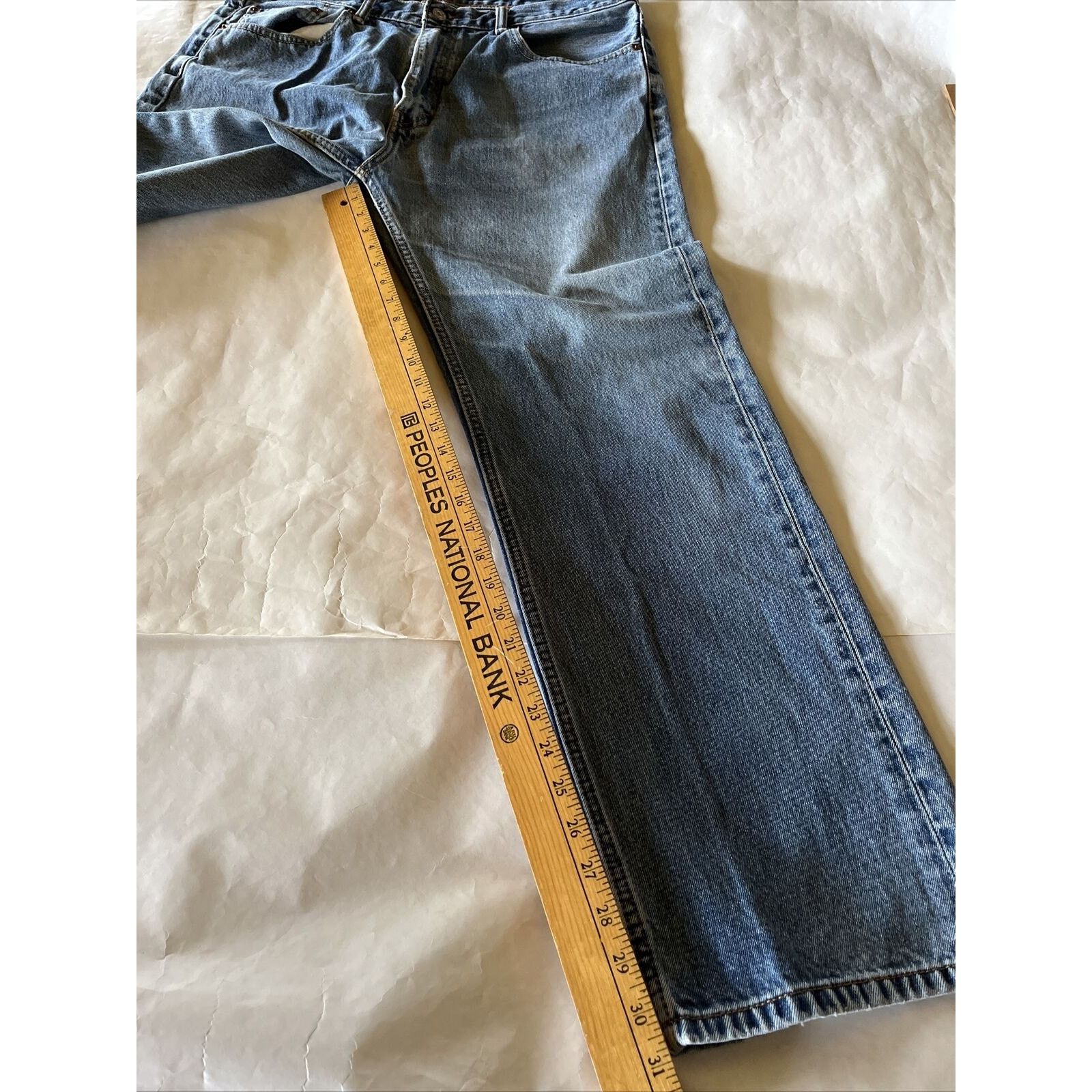 Levi's Levis 505 Jeans Mens 38x32 Denim 100% Cotton Blue Y2k EUC Size US 38 / EU 54 - 6 Thumbnail