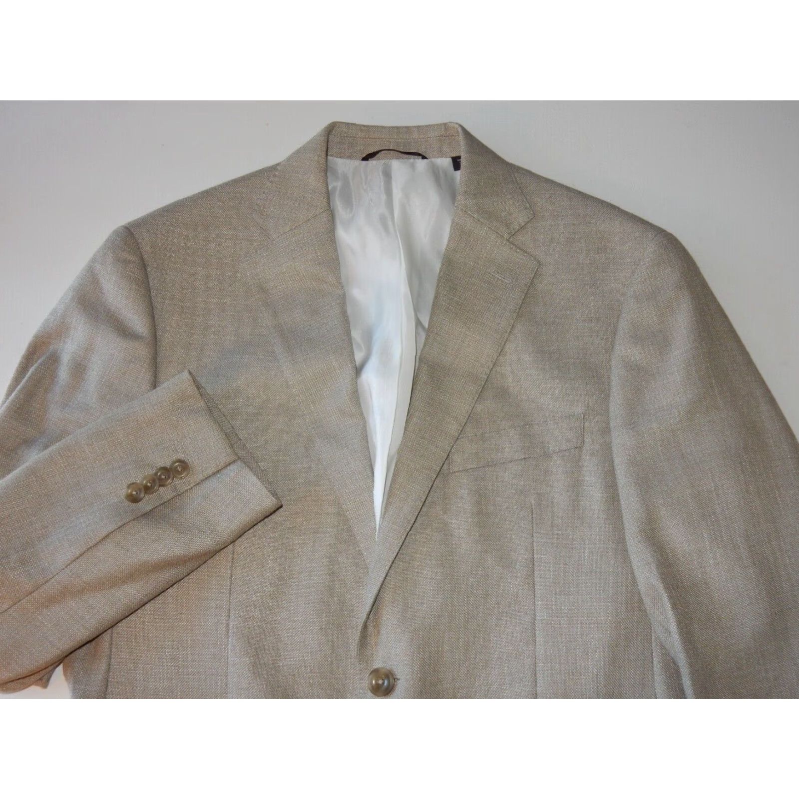 Michael Kors Michael Kors Men's Blazer Sport Coat Jacket Ivory Size 40 Regular Size 40R - 2 Thumbnail