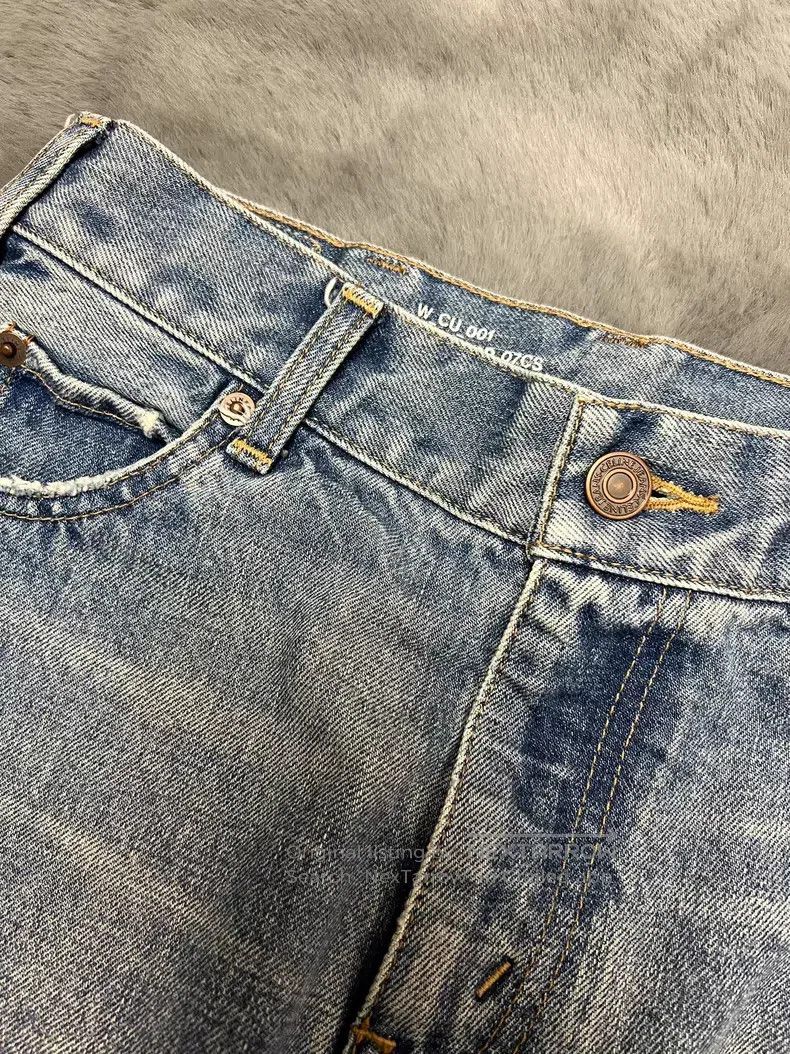 Celine CELINE Light Blue Wide-Leg Flare 8-Quarter Jeans i Size US 26 / EU 42 - 3 Thumbnail