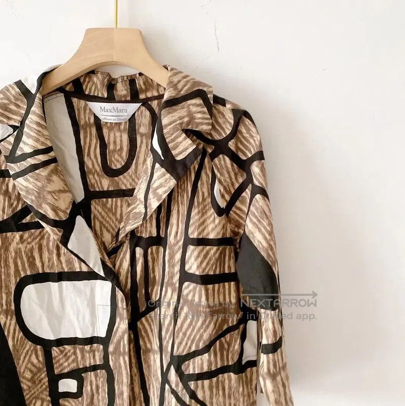 Max Mara MaxMara Summer Color-Blocked Cotton Short Sleeve Shirt . Size M / US 6-8 / IT 42-44 - 3 Thumbnail