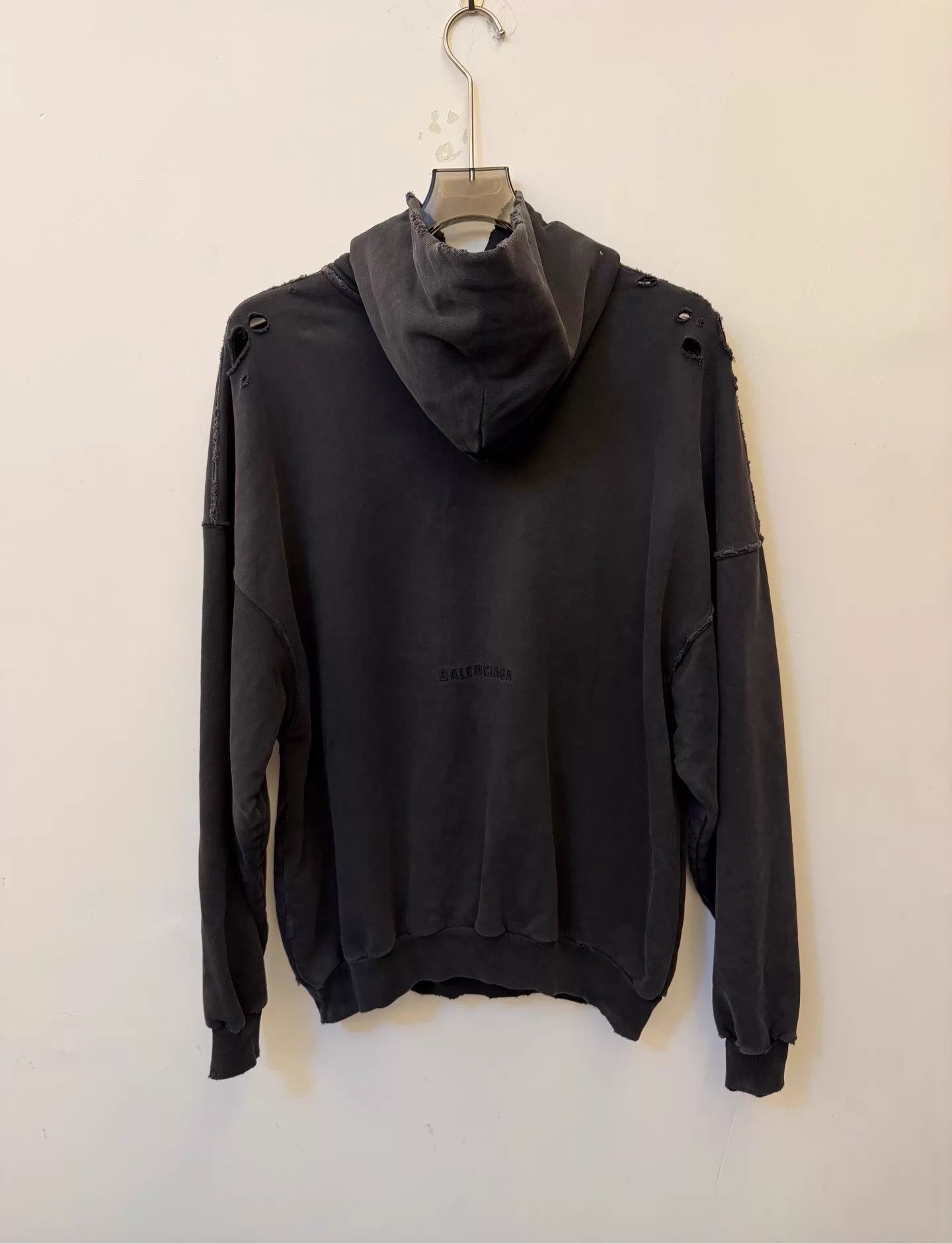 Balenciaga Balenciaga Statue of Liberty Distressed Hoodie Size 1 Size US S / EU 44-46 / 1 - 2 Thumbnail