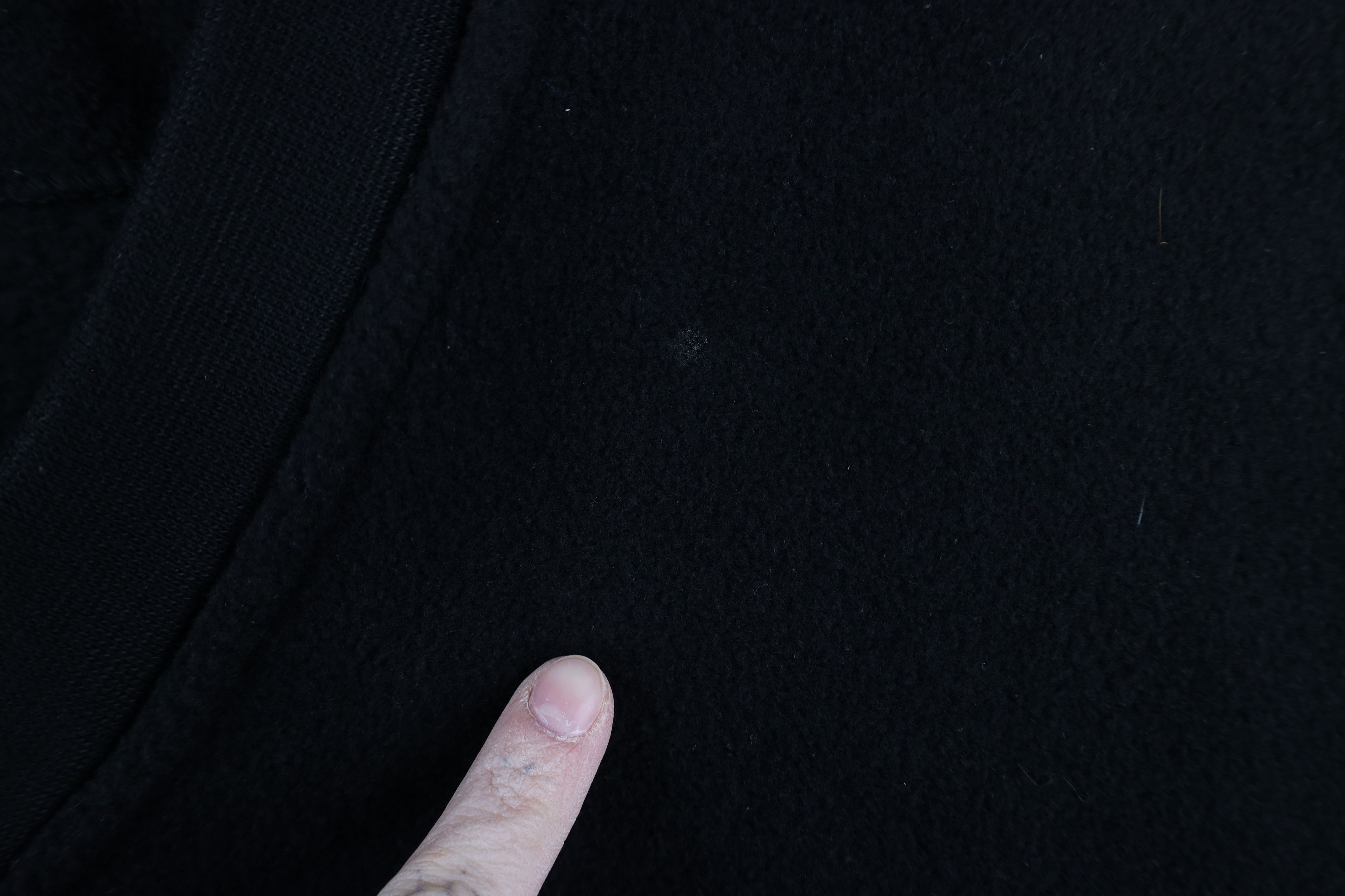 Vintage Vintage 90s Streetwear Blank Fleece V-Neck Sweater Black Size US XXL / EU 58 / 5 - 4 Thumbnail