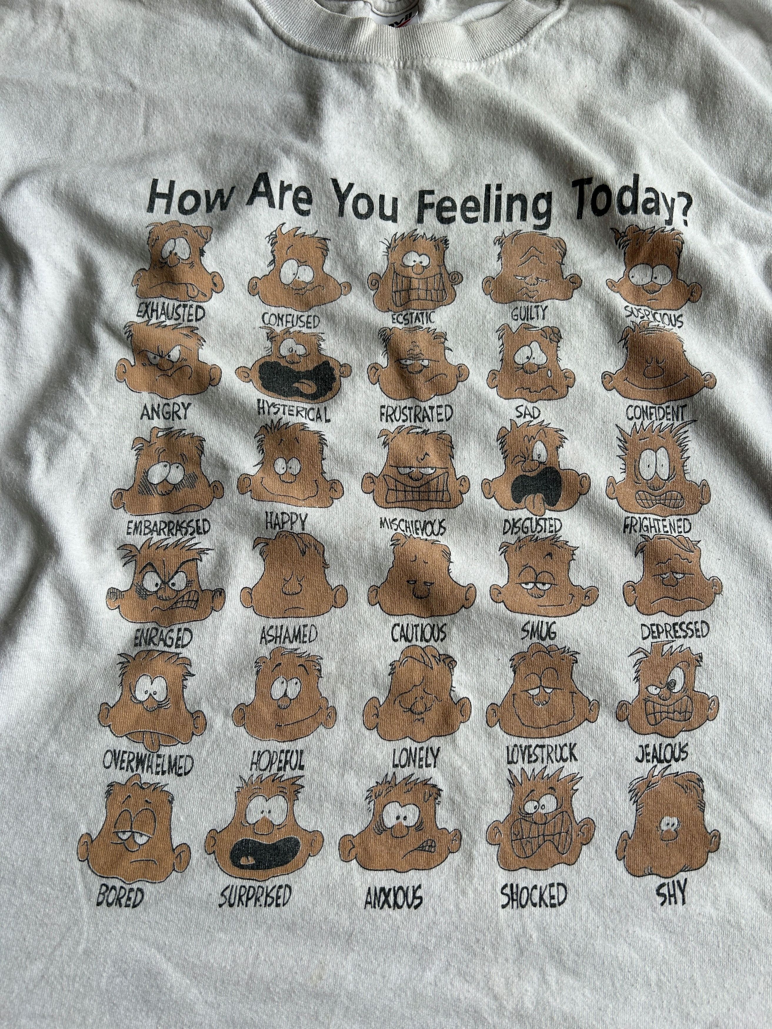 Vintage Vintage Streetwear Adult Humor Tee How Are U Feeling Today? Size US L / EU 52-54 / 3 - 2 Thumbnail