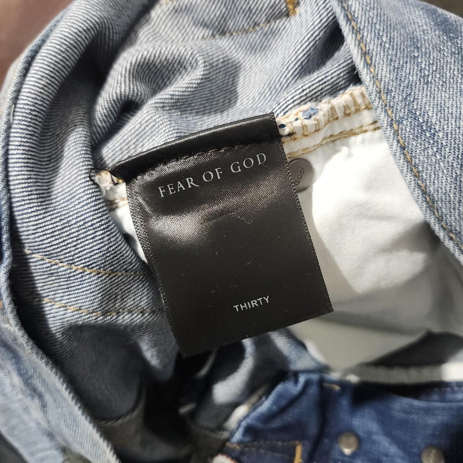 Fear of God Fear of God Selvedge Jeans Distressed Fourth Collection Slim Size US 30 / EU 46 - 12 Thumbnail