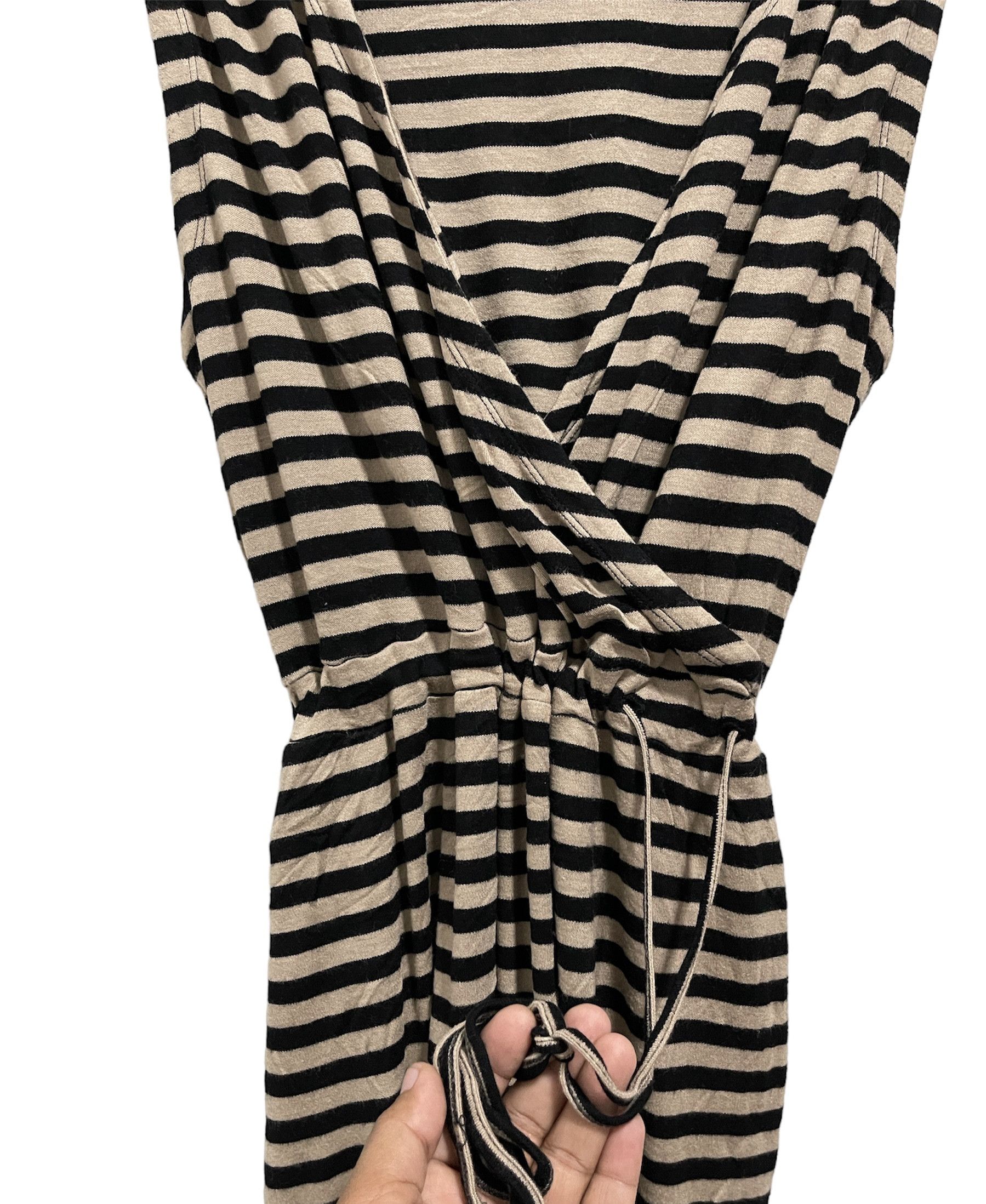 Yohji Yamamoto Y’s For Living By Yohji Yamamoto Striped Midi Dressess Size M / US 6-8 / IT 42-44 - 4 Thumbnail