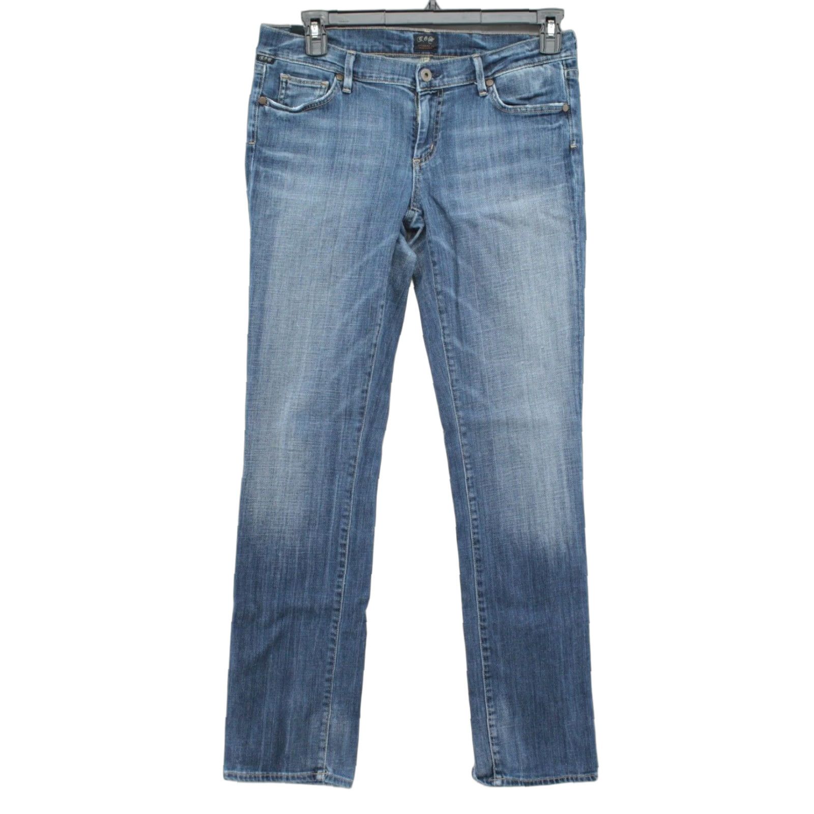 Citizens Of Humanity CITIZENS OF HUMANITY Ava Jeans Women's 34 x 32 Low Rise Straight Stretch Blue Denim Bohemian Size 34" / US 12 / IT 48 - 1 Thumbnail