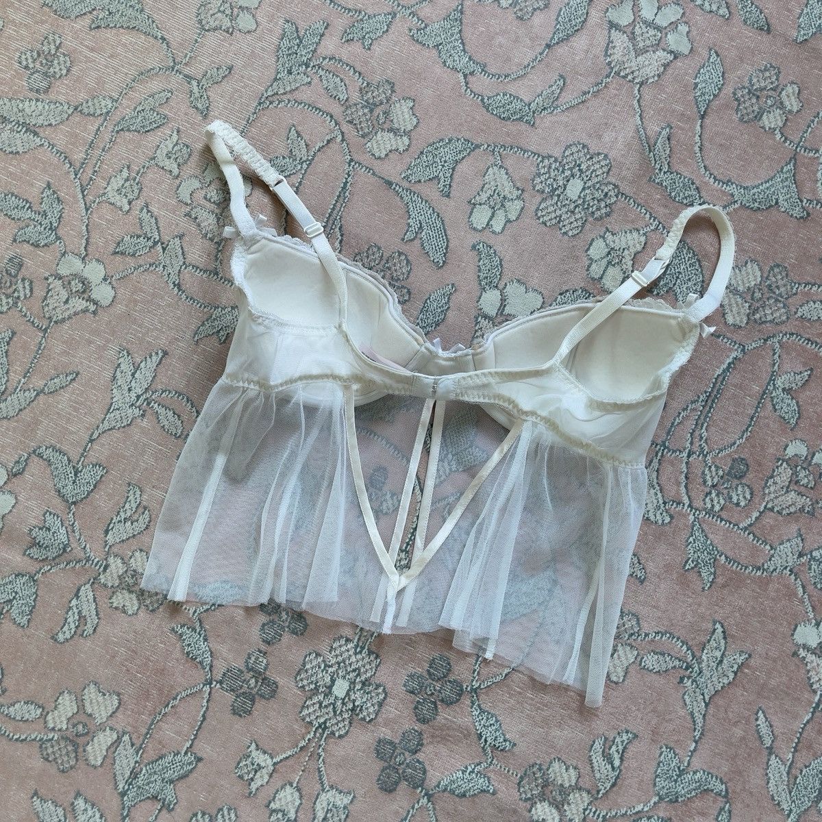 Victoria's Secret Victoria’s Secret White Mesh Babydoll Top (34B/32C) Size S / US 4 / IT 40 - 11 Thumbnail