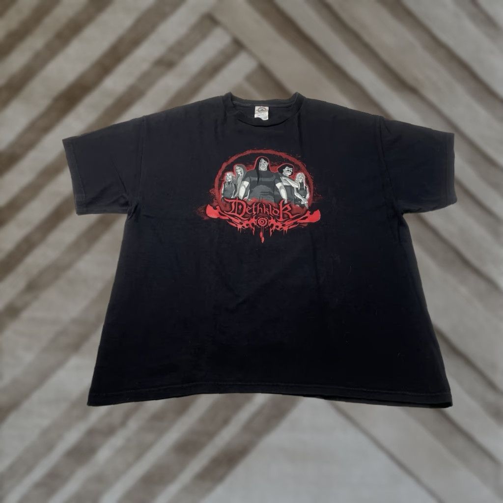 Delta Dethklok Metalocalypse Shirt Mens XL Black Cotton Delta Pro Weight T-Shirt Crew Neck Short Sleeve Metal Music Cartoon Network Size US XL / EU 56 / 4 - 1 Thumbnail