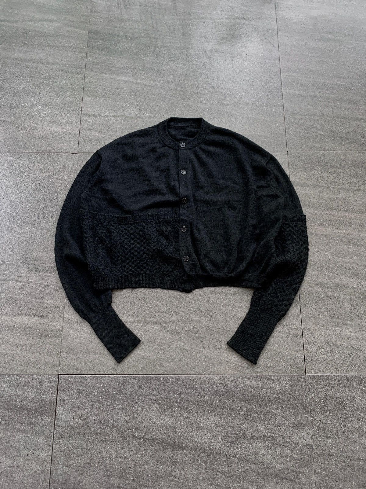 Yohji Yamamoto FREE TAX! Ys Hybrid Brocade Patchwork Cardigan Size US M / EU 48-50 / 2 - 2 Thumbnail