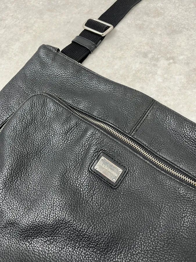 Dolce & Gabbana 2000s Dolce & Gabbana Black Leather Shoulder Bag Size ONE SIZE - 3 Thumbnail