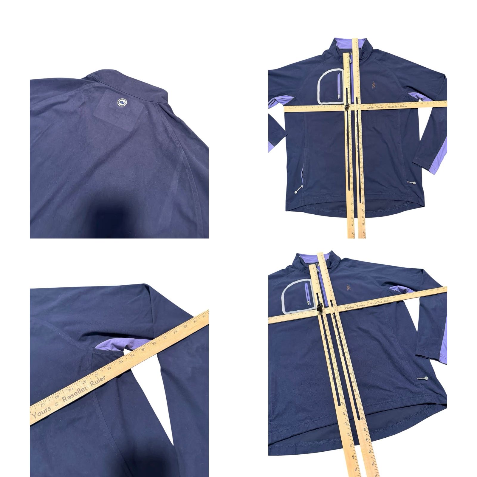 Peter Millar Peter Millar Crown Sport Forge Performance Quarter Zip Shirt Men L Blue/purple Logo Crest Golf Activewear Size US L / EU 52-54 / 3 - 9 Thumbnail