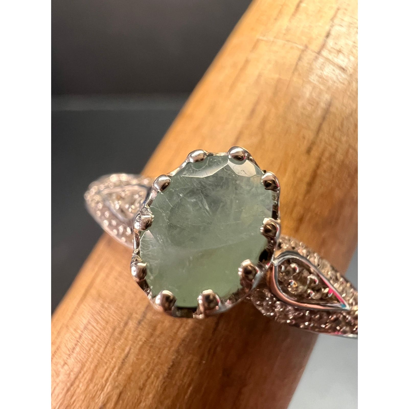 Other NEW grandidierite zircon ring in 925 silver size 8 Size ONE SIZE - 8 Thumbnail