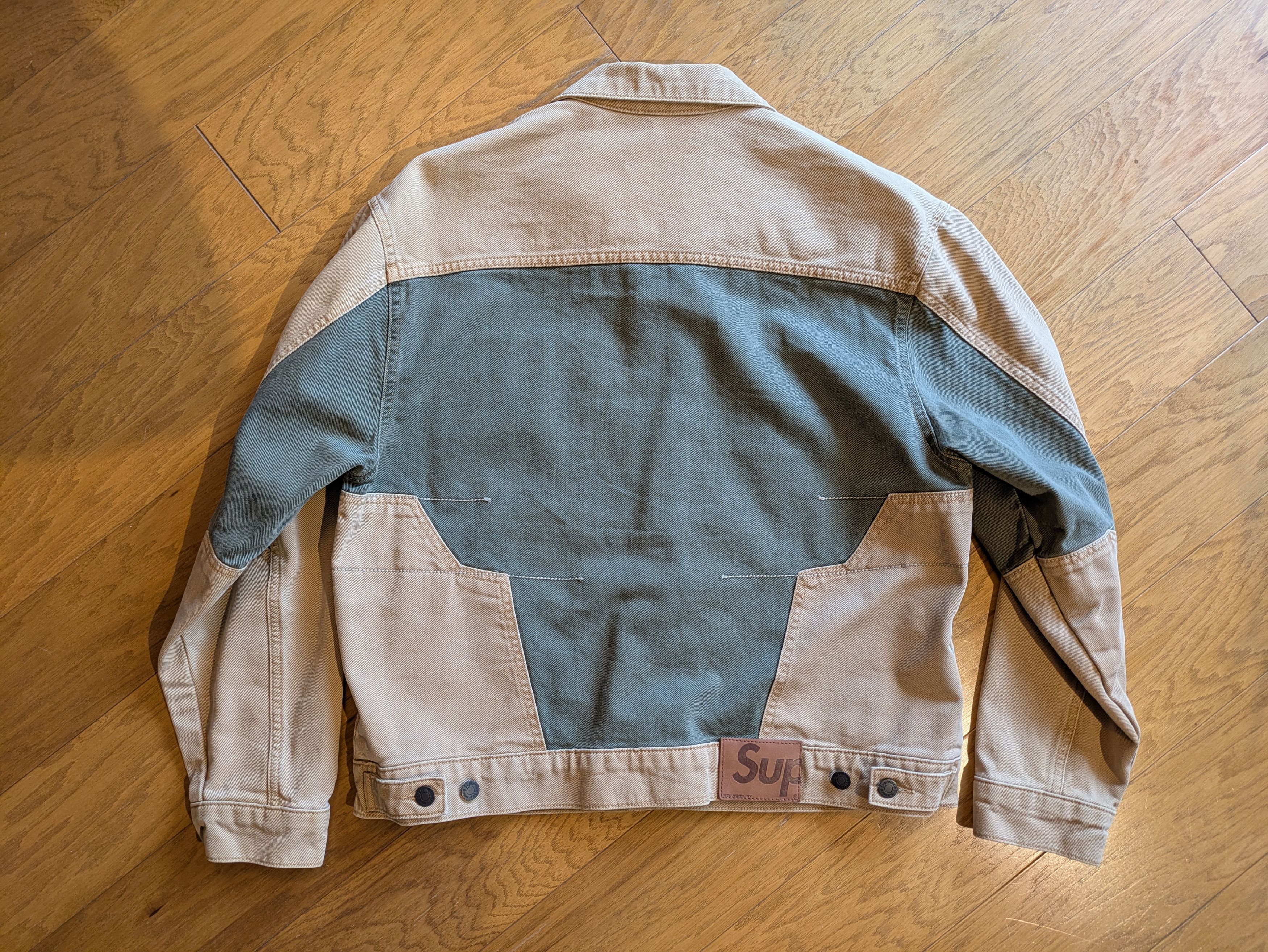 Supreme 2-Tone Paneled Denim Jacket Size US L / EU 52-54 / 3 - 5 Thumbnail