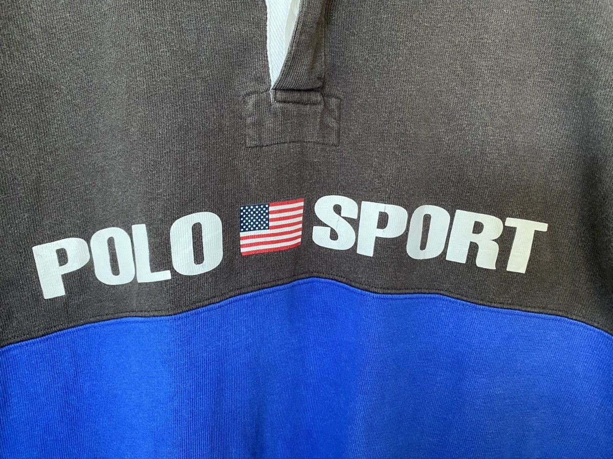 Polo Ralph Lauren 1990s Iconic Polo Sport Raglan rugby Size US L / EU 52-54 / 3 - 5 Thumbnail