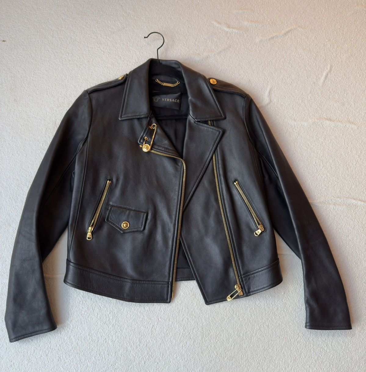 Versace 2016 Versace Femme Biker Jacket Size S / US 4 / IT 40 - 1 Thumbnail