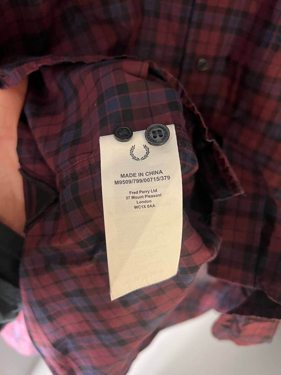 Fred Perry VINTAGE FRED PERRY FLANNEL DESIGNER SHIRT CASUAL Y2K 90s UK Size US L / EU 52-54 / 3 - 5 Thumbnail