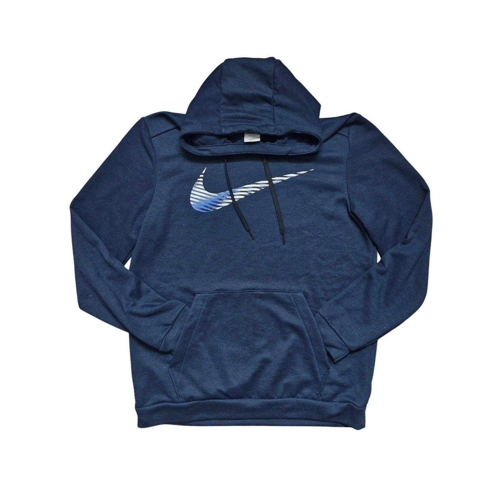 Nike Nike Standard Fit Dri-FIT Navy Sweatshirt Hoodie Men’s M Size US M / EU 48-50 / 2 - 1 Thumbnail