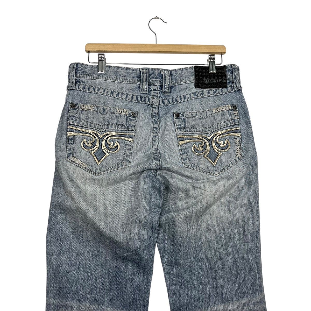 Affliction Vintage Affliction Embroidery Logo Denim Jeans Size US 32 / EU 48 - 9 Thumbnail