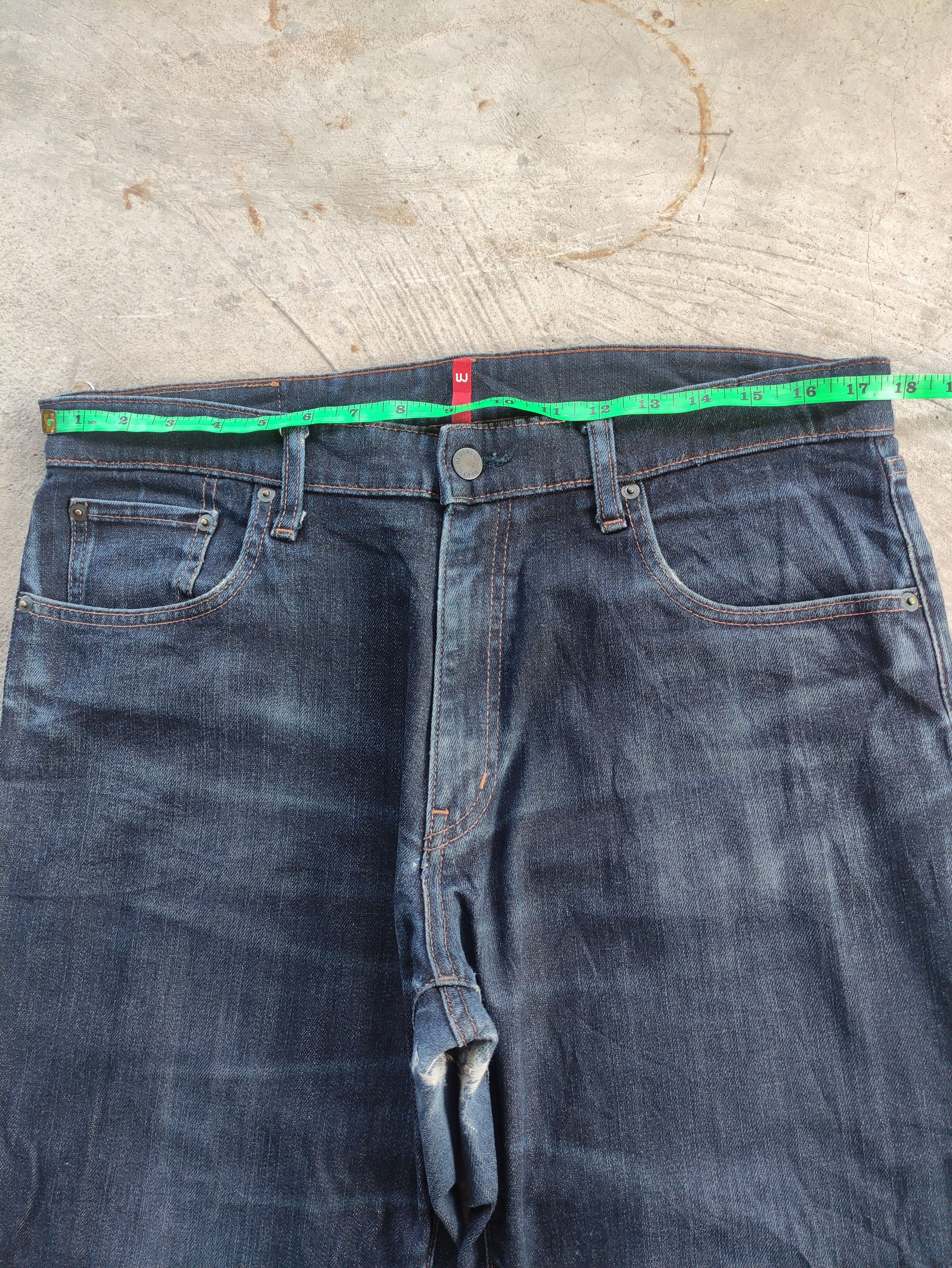Japanese Brand Vintage Japanese Baggy Jean Distressed Faded Denim Size US 36 / EU 52 - 5 Thumbnail