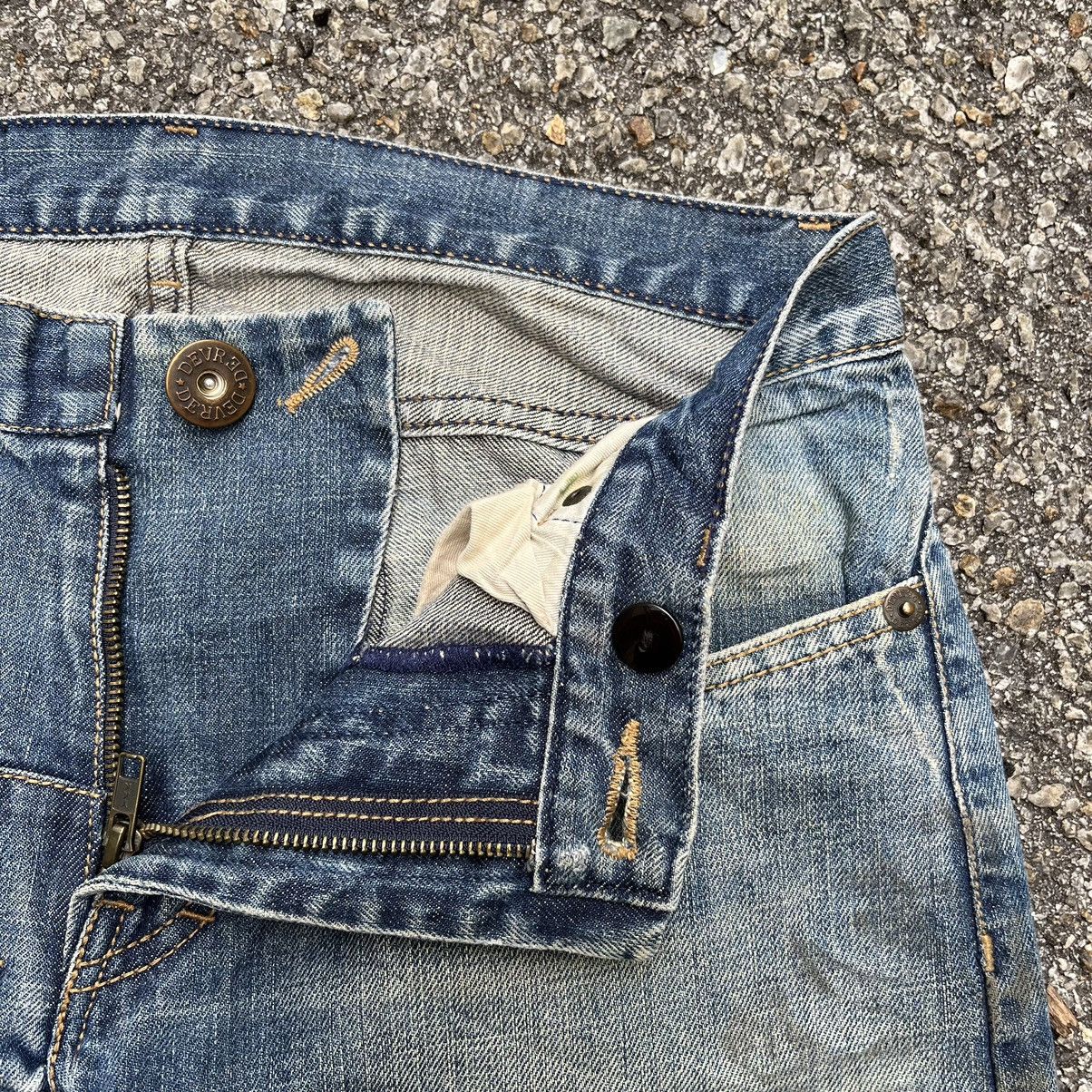 Hysteric Glamour 2000s Flare Jeans Devred Low Rise Retro Punk Denim Boot Cut Size US 30 / EU 46 - 7 Thumbnail