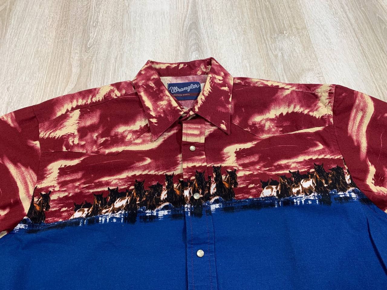 Vintage Mens vintage shirt Wrangler Size L Size US L / EU 52-54 / 3 - 3 Thumbnail