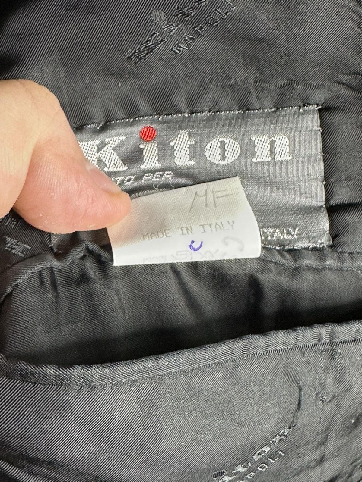 Kiton Kiton Napoli 100% Cashmere Blazer Sport Coat Black Size 58 Size 48L - 5 Thumbnail