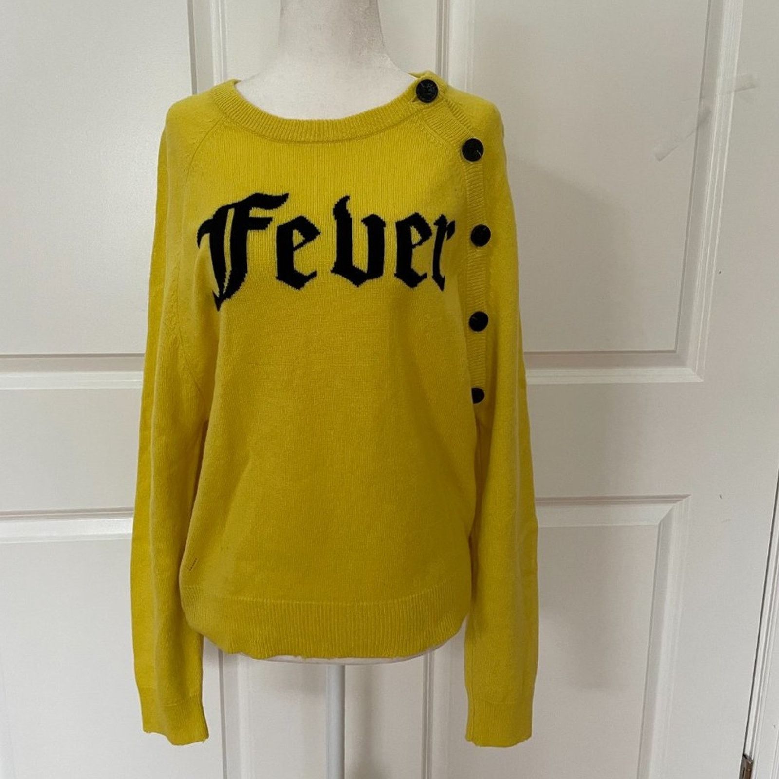 Zadig & Voltaire Justy "Fever" Graphic Cashmere Sweater from Zadig & Voltaire Size S / US 4 / IT 40 - 1 Thumbnail