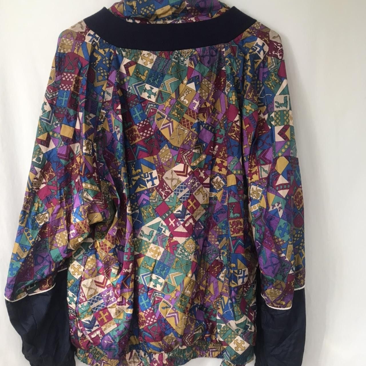 Vintage 80s Funky Geometric Patterned Windbreaker Size US M / EU 48-50 / 2 - 4 Thumbnail