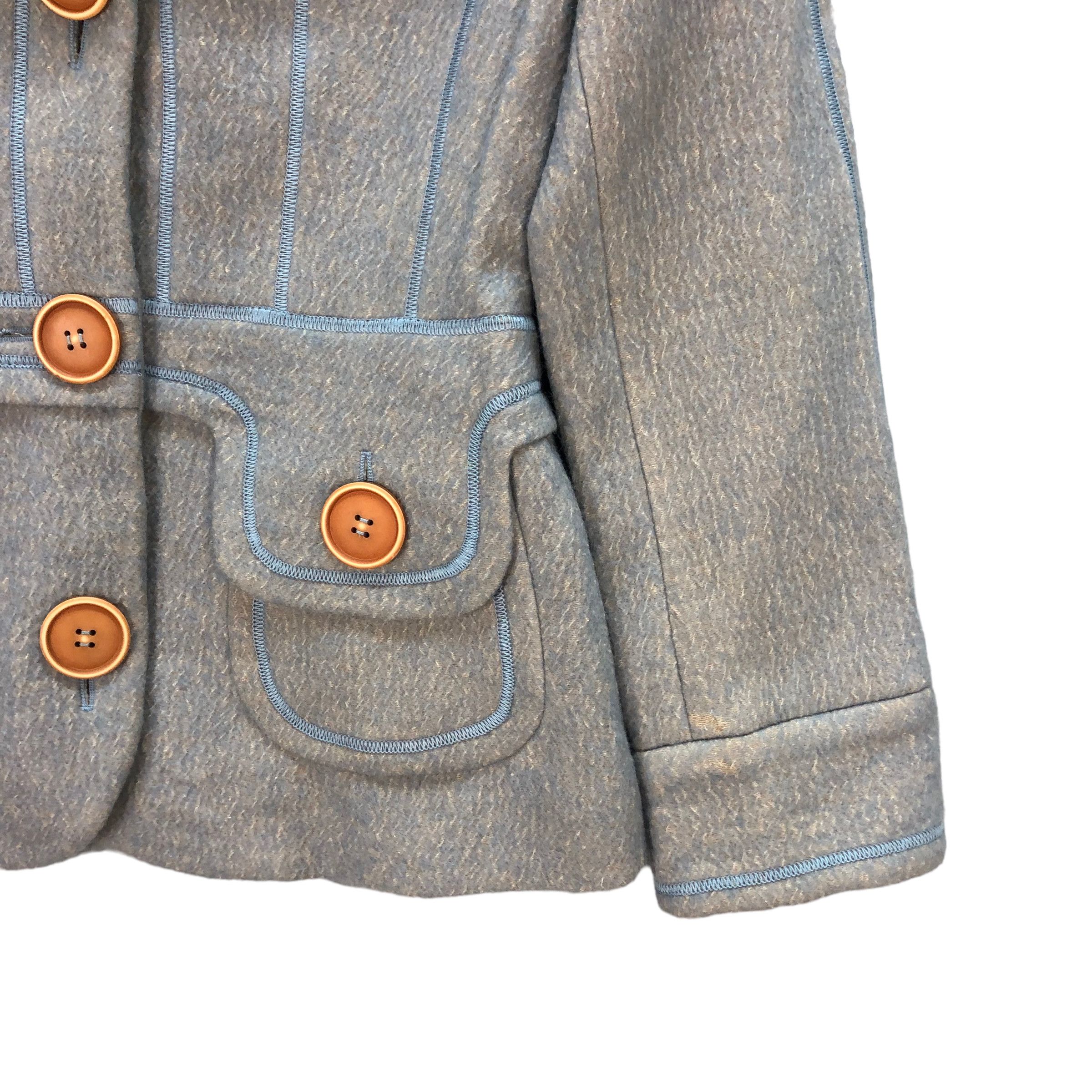 Japanese Brand TOMASO STEFANELLI LANA WOOL COAT #7365-134 Size S / US 4 / IT 40 - 5 Thumbnail