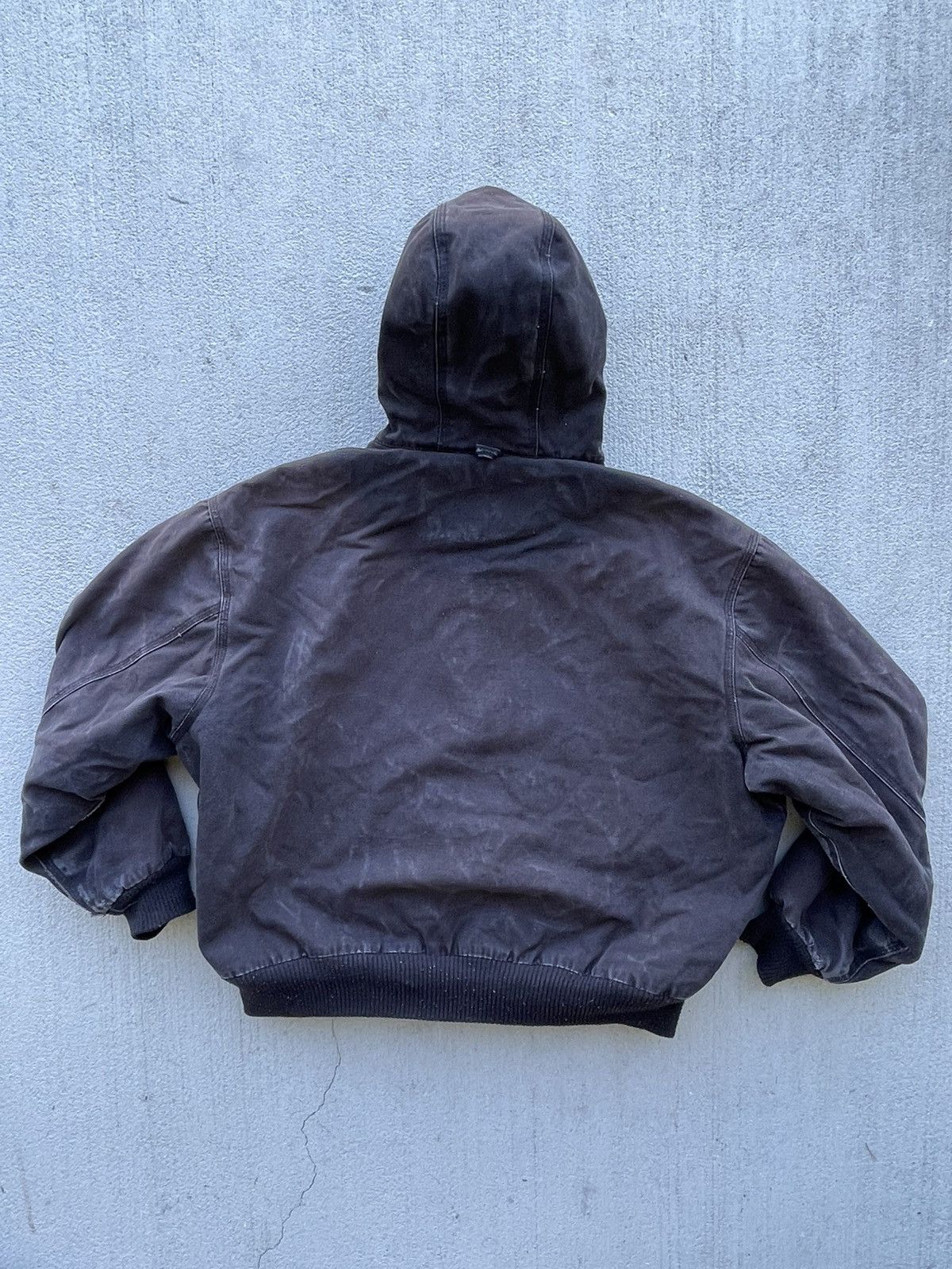 Vintage Vintage Boxy Carhartt Style Hooded Work Jacket Size US L / EU 52-54 / 3 - 11 Thumbnail