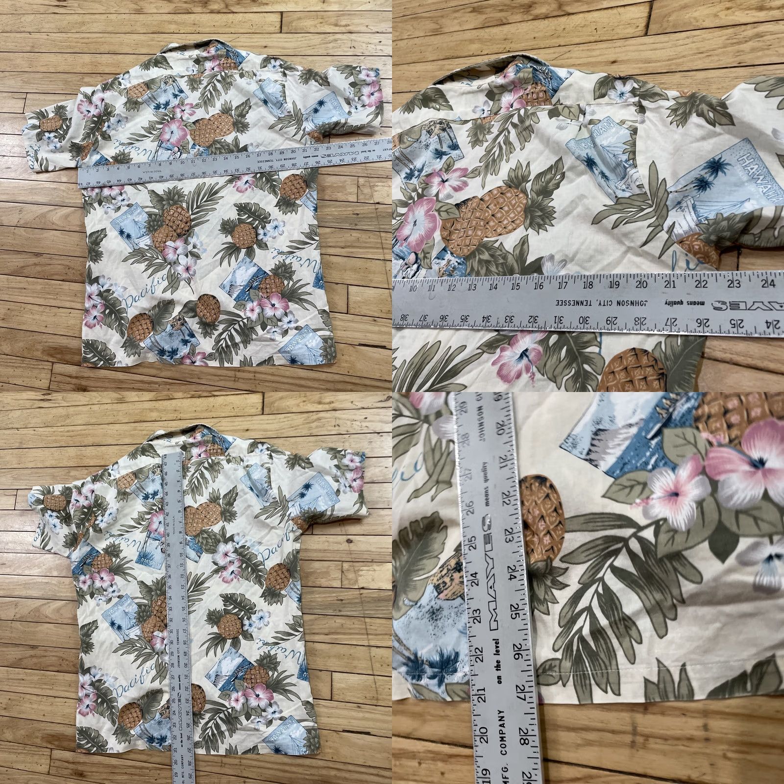 Hilo Hattie Hilo Hattie Hawaiian Button Shirt Men M Pacific Print Pineapple Graphic Relaxed Shirt Size US M / EU 48-50 / 2 - 8 Thumbnail