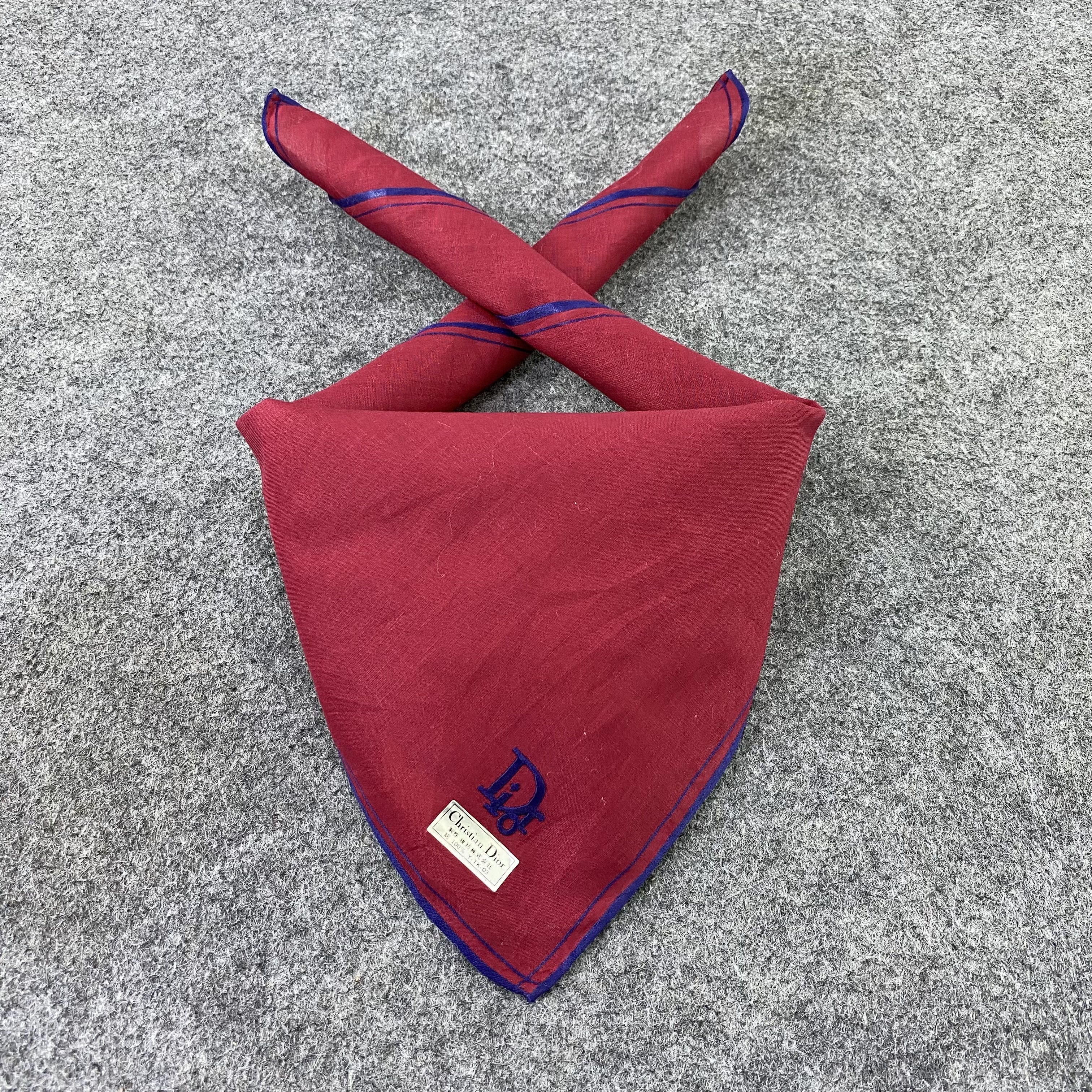 Designer Christian Dior Handkerchief / Bandana / Neckerchief-B752 Size ONE SIZE - 2 Thumbnail