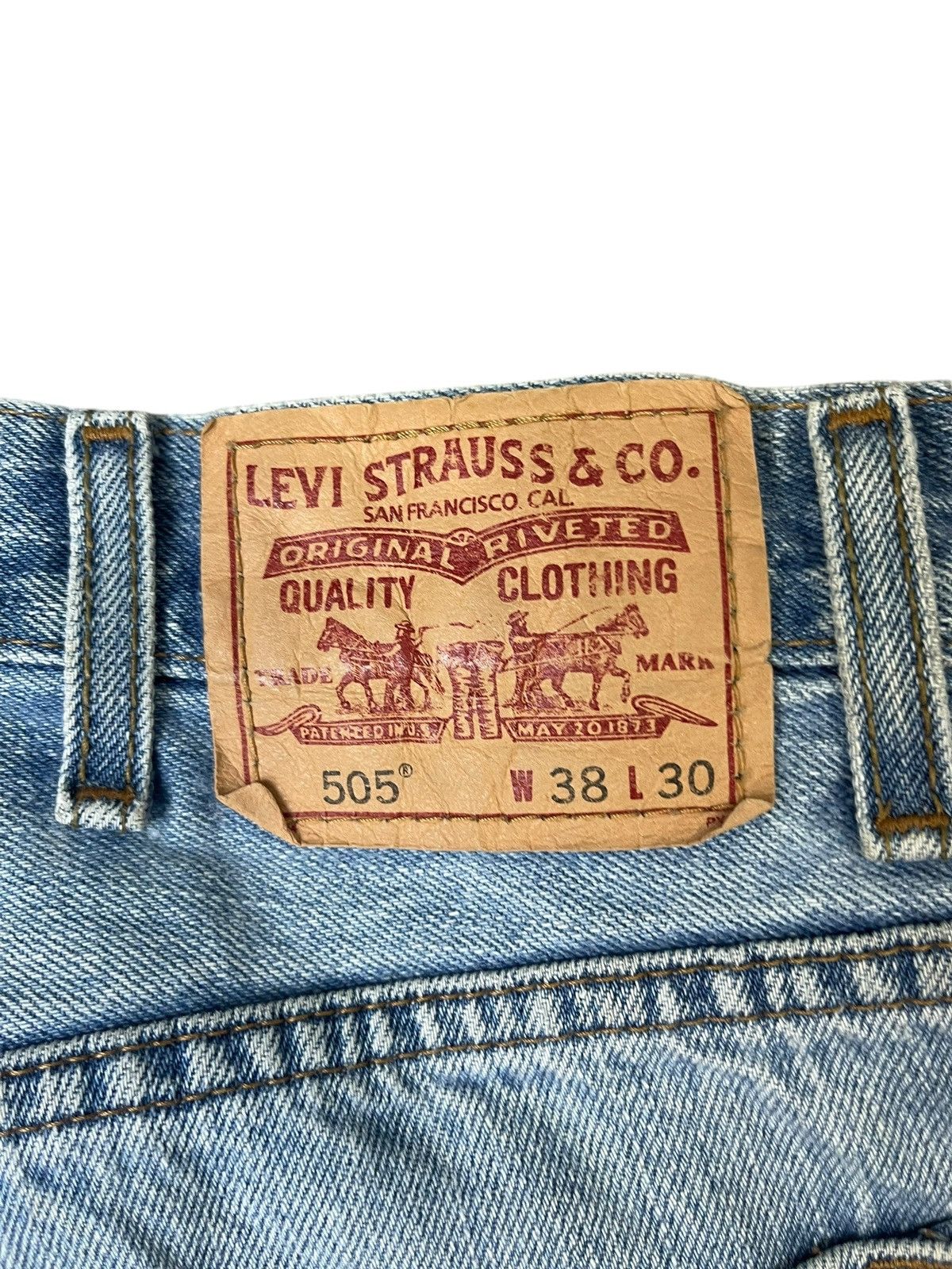 Levi's Vintage Levi’s 505 Regular Fit Jeans Size US 38 / EU 54 - 4 Thumbnail