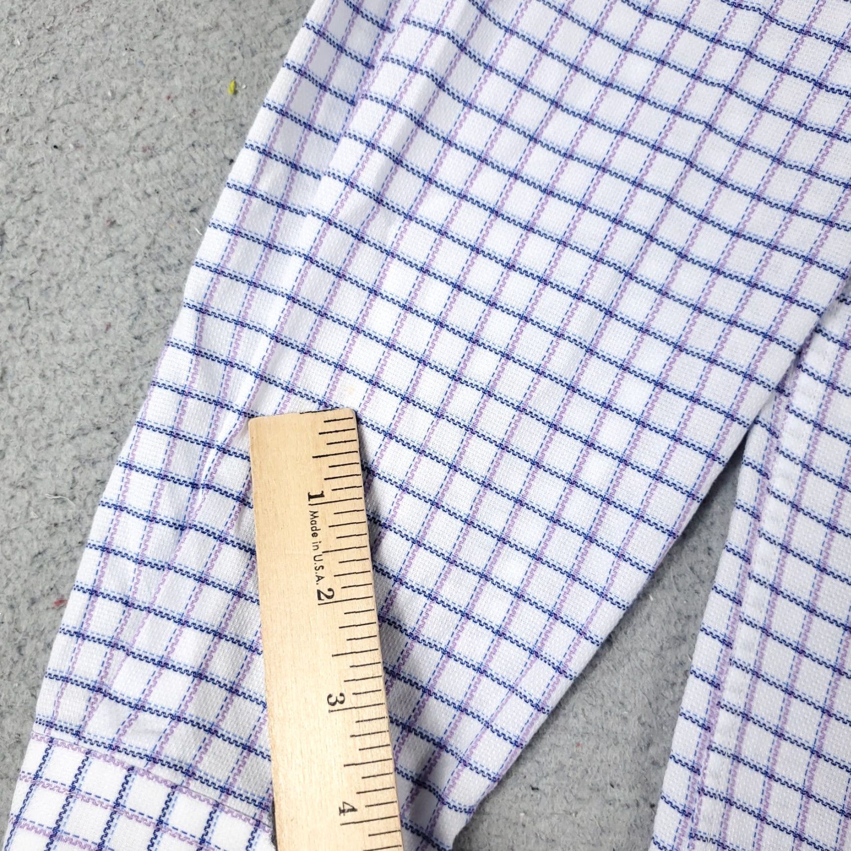 Ben Sherman Ben Sherman Shirt Mens M Blue White Purple Check Button Up Long Sleeve Casual Formal Workwear - Cotton Button-Down Collar — Mens Size US M / EU 48-50 / 2 - 3 Thumbnail