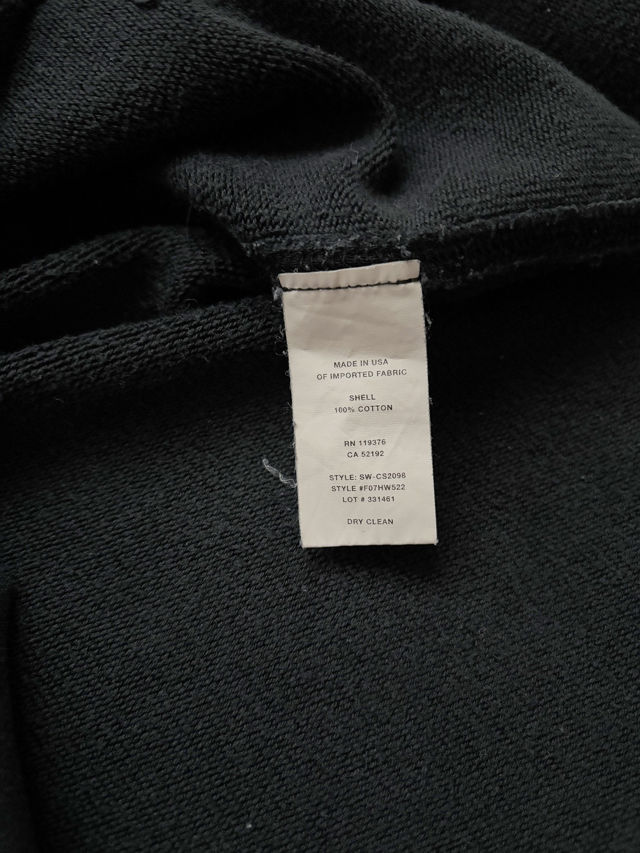 Helmut Lang ⚡️QUICK SALE⚡️Helmut Lang Black Raw Edged Sweatshirt Size US XS / EU 42 / 0 - 4 Thumbnail