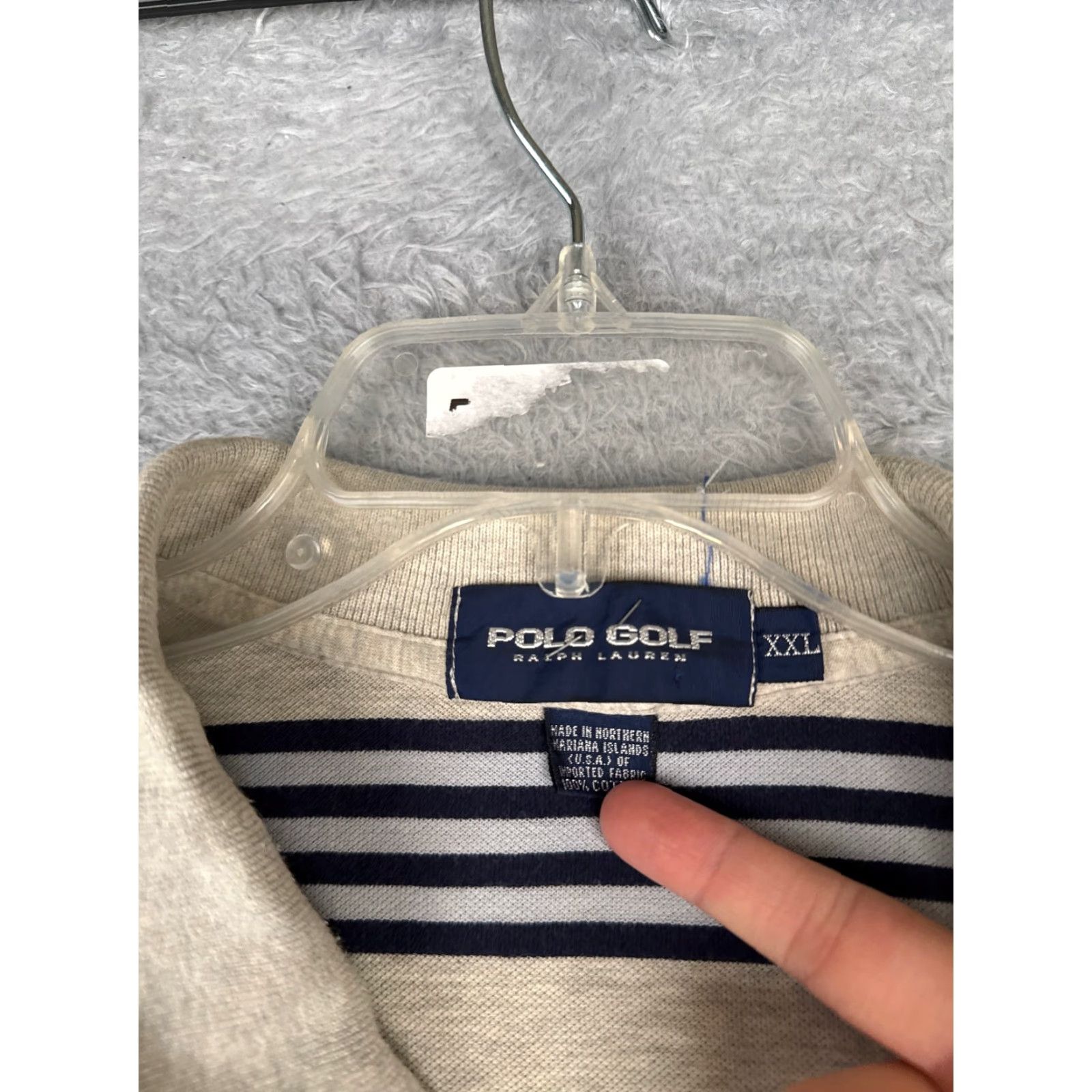 Ralph Lauren VINTAGE Ralph Lauren Polo Golf Shirt Mens 2XL Beige Stripe 100% Cotton Polo Shirt Men 2XL Beige Stripe Polo Golf Size US XXL / EU 58 / 5 - 7 Thumbnail