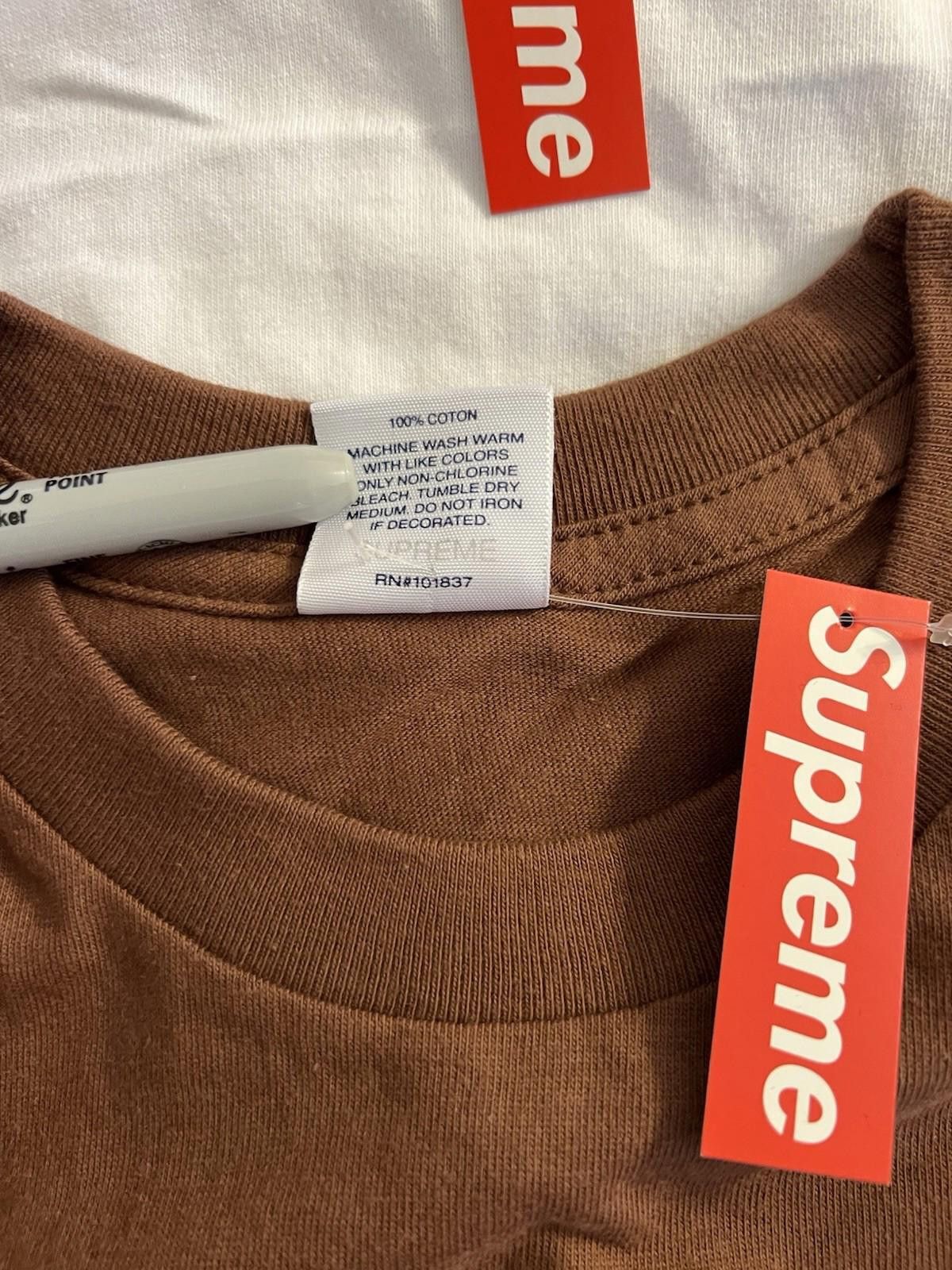 Supreme FW19 Supreme Bandana Box Logo Tee Brown L 2019 Size US L / EU 52-54 / 3 - 7 Thumbnail