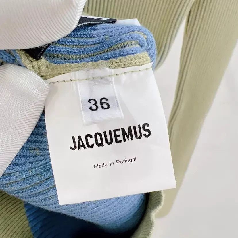 Jacquemus Jacquemus Green & Blue Colorblock Knit Top 36 Size XS / US 0-2 / IT 36-38 - 6 Thumbnail