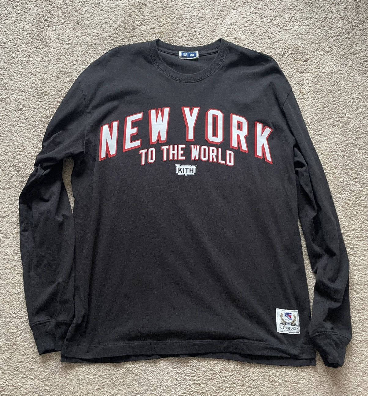 Kith x New York Rangers Long Sleeve Tee