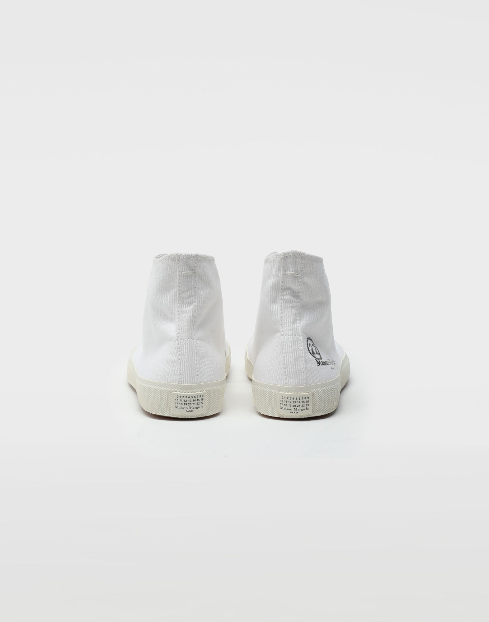 Maison Margiela o1w1db10125 Tabi High Top Sneakers in White Size US 13 / EU 46 - 3 Thumbnail